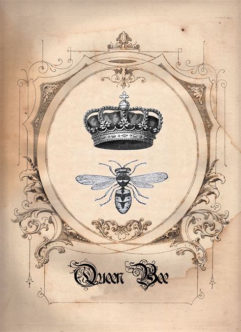 All Hail The Queen Vintage Bee Vintage Crafts Corona Logo Buzz Bee