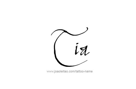 Tia Name Tattoo Designs
