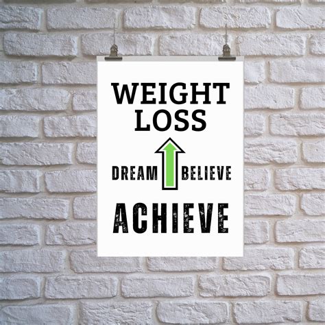 Weight Loss Art T For Healthy Motivation Dream Believe Achieve 8