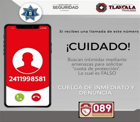 Alertan A Vecinos De Tlaxcala Para Prevenir Extorsión Telefónica Cuarto De Guerra Tlaxcala