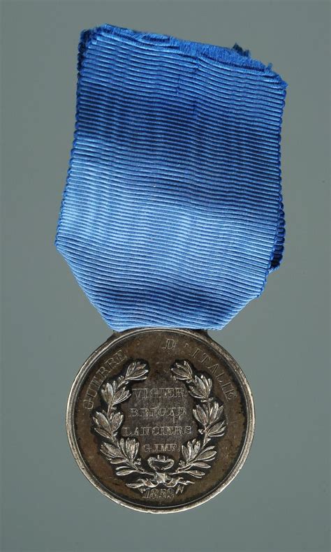 MÉDAILLE DE LA VALEUR MILITAIRE SARDE DU BRIGADIER VIGIER DES LANCIERS