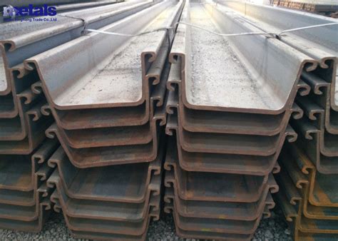 Hot Rolled Steel Sheet Pile U Type Piling Retaining Wall 400x100x10 5mm
