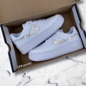 Bedazzled Swarovski Crystal Nike Air Force Low Top Custom Handmade