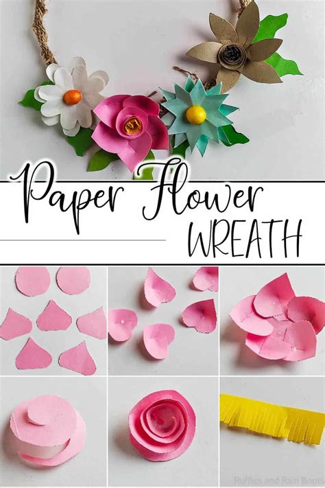 Spring Diy Paper Flower Wreath Best Flower Site