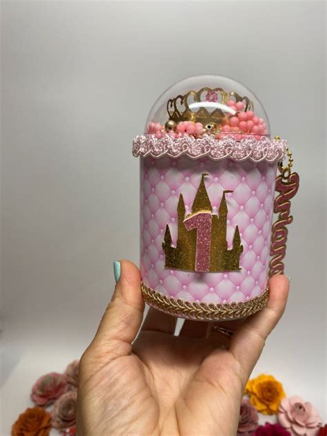 Castleprincess Pringles Can Pink And Gold Mêsversario
