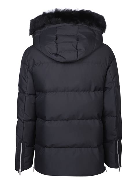 Moose Knuckles Cloud Q Hooded Jacket In Black Modesens