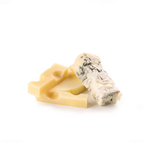 Cheese Element Isolated, Swiss Cheese, Emmenthal, Blue Cheese Stock Photo - Image of baking ...