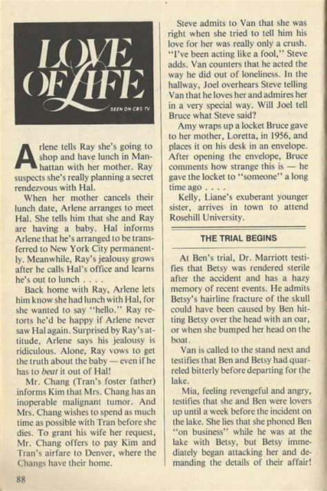 Love Of Life Final Synopsis Soap Opera Digest Sy Tumbex