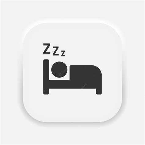 Premium Vector Bed Icon Vector Simple Flat Symbol A Sleeping Person