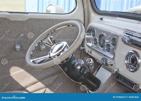 Interior Of 1950s Chevy Truck Editorial Image