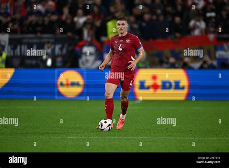 Gelsenkirchen Germany June Nikola Milenkovic During The Uefa