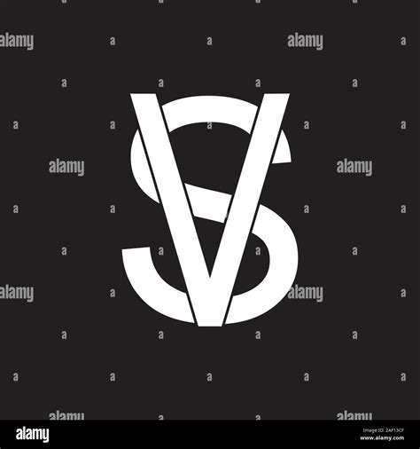 Letter Sv Simple Linked Logo Vector Stock Vector Image And Art Alamy