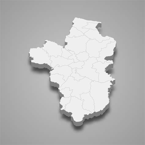 3d Map Of Ubon Ratchathani Is A Province Of Thailand 8037841 Vector Art