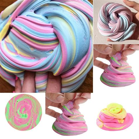 30g Safe Dynamic Fluffy Slime plastic clay Light Clay colorful Modeling Polymer Clay Sand Fidget ...