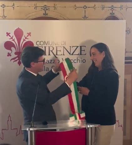 Sara Funaro Si Insedia Da Sindaca Di Firenze Uno Dei Momenti Pi