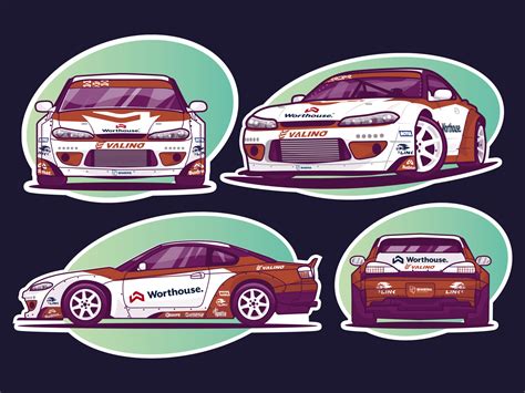 Driftcar sticker by Robert Giza on Dribbble