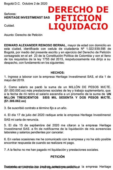 Modelo De Carta De Pago De Liquidacion Compartir Carta Porn Sex Picture