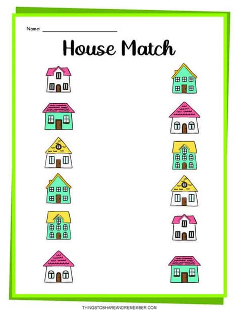 Free Printable Cut And Paste Parts Of The House Worksheet In The Pdf File Youll Find The