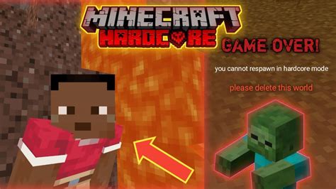 مت من أول محاولة في هاردكور 1 Minecraft Hardcore YouTube