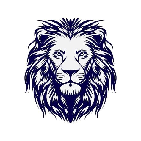 Premium Vector | Lion Face Silhouette Lion SVG Pdf Dxf Png Lion Clipart ...