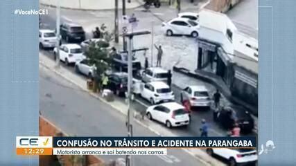 V Deo Motorista Arranca Em Congestionamento E Bate Em Dois Carros Para