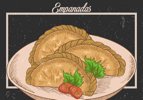 Empanadas Fried Illustration Vector Art At Vecteezy