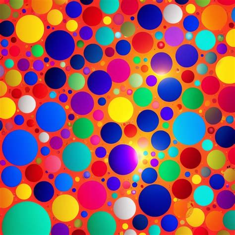 Premium Ai Image Colorful Circles Background
