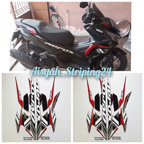 STIKER STICKER STRIPNG LIS LES POLET BODY MOTOR YAMAHA AEROX VVA 2021