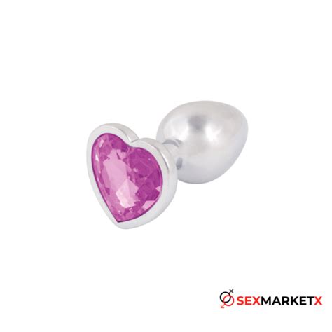 Plug Acostumbrador Anal Metálico Joya Corazón Sexmarketx tienda