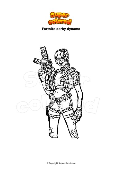 Disegno Da Colorare Fortnite Derby Dynamo Supercolored Hot Sex Picture