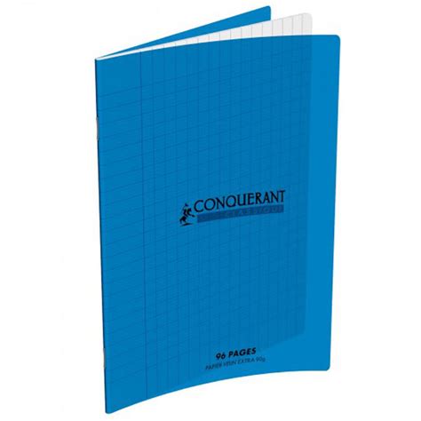 Conqu Rant Cahier Pages X Cm Seyes Grands Carreaux Bleu