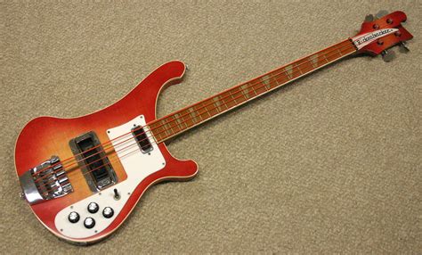 Vintage 1975 Rickenbacker 4001 Fireglo Bass Guitar Rickenbacker Bass