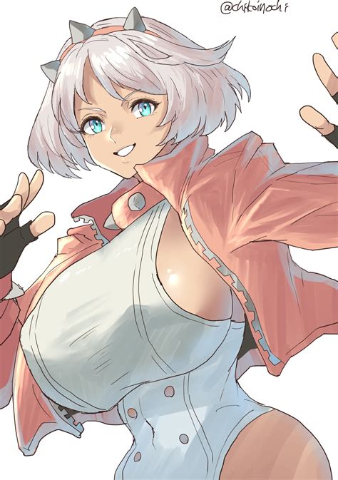 Rule 34 1girls Aqua Eyes Artist Signature Breasts Chikoinochi Collar Elphelt Valentine Fully