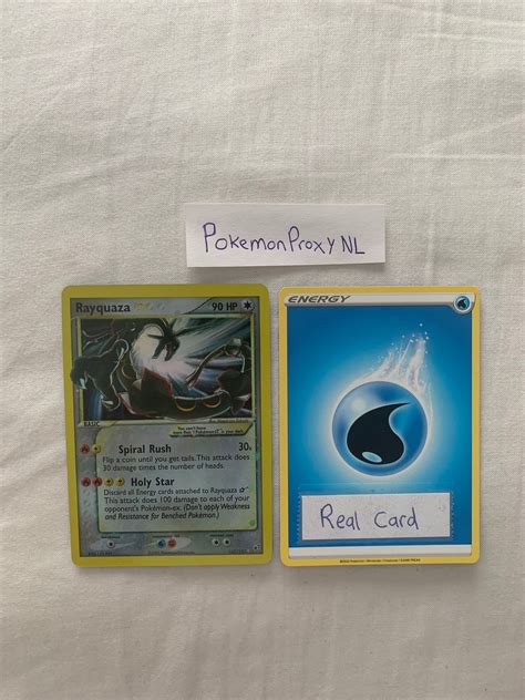 Rayquaza Gold Star Deoxys 107107 2005 Proxy Pokémon Etsy