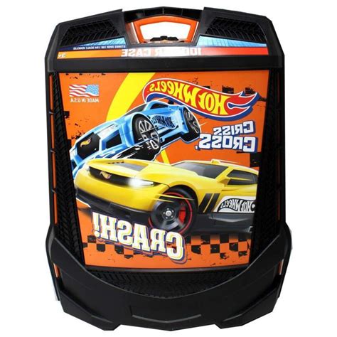 Hot Wheels Storage Case With Retractable Handle Rolling