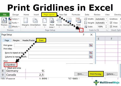 Print Excel Gridlines How To Use Methods Examples Template