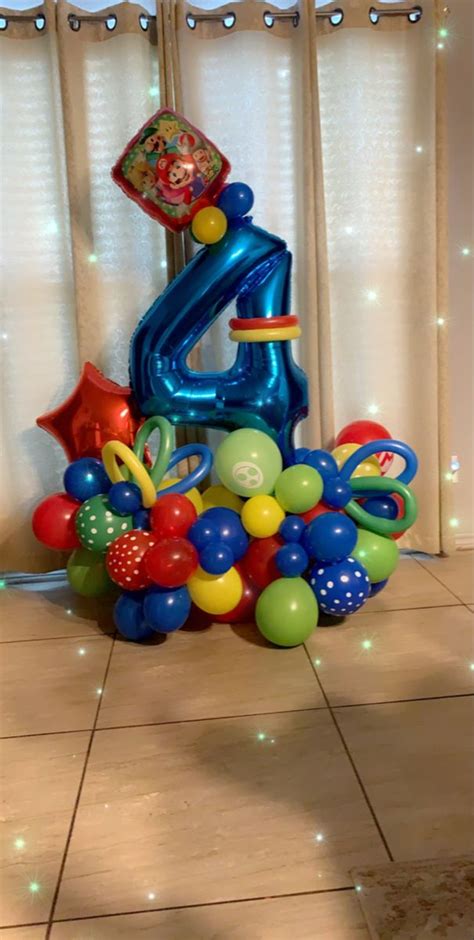 Super Mario Brothers Balloon Bouquet Balloons Balloon Bouquet