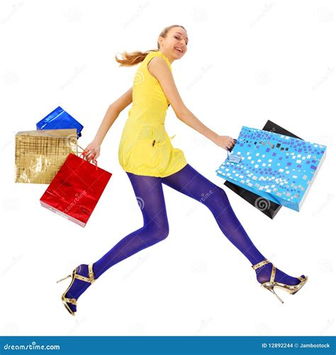 Crazy Shopping Stock Photography 12883514