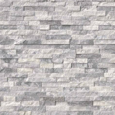 Msi Rockmount Alaska Gray Splitface Stacked Stone 6 X 24 Panel 100