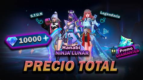 HANABI NINJA LUNAR SKINS STUN Y M WORLD PRECIO TOTAL DEL EVENTO