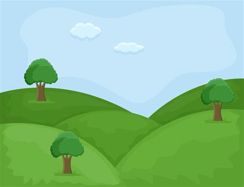 Hill Area - Cartoon Background Vector Royalty-Free Stock Image ...