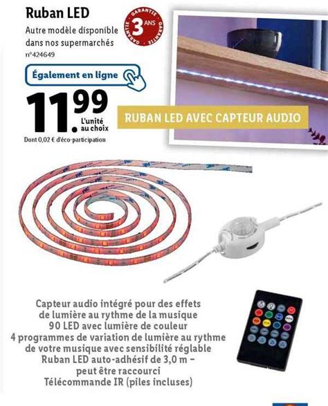 Promo Ruban Led Chez Lidl ICatalogue Fr