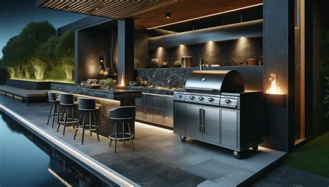 create  paradise  backyard covered outdoor kitchen ideas