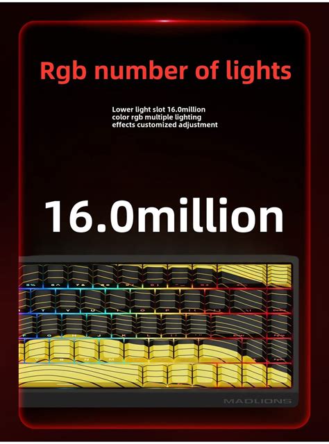 Madlions Mad Magnetic Switch Mechanical Keyboard Wired Connection Full Key Hot Swappable K