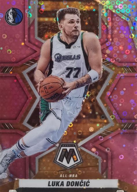 Luka Doncic 2021 Mosaic All NBA Fast Break Pink 282 Price Guide