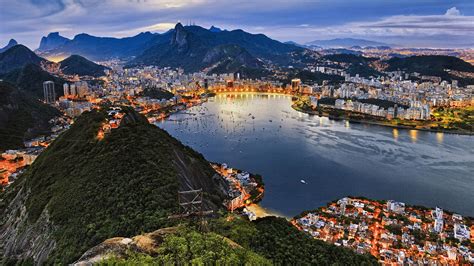 Guanabara Bay From The Summit Of Sugarloaf Mountain Rio De Janeiro