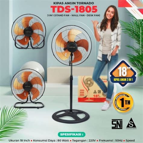 Jual ADVANCE Kipas Angin TDS 1805 3 In 1Kipas Dinding Meja Diameter 18