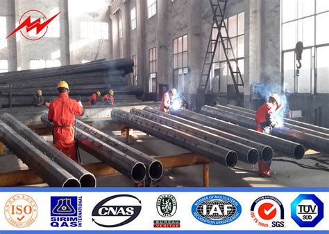 Kn Kn Steel Power Pole Hot Dip Galvanized For Power Transmission