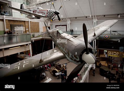 Interior Main Atrium At The Imperial War Museum London Aircraft From