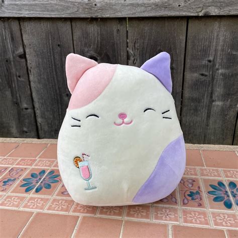 Squishmallows 8 inch pink and purple cat Super cute... - Depop